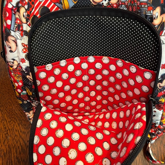 NWOT HANDMADE Mickey and Minnie Mouse Backpack - Red, Black and White ❤️🖤🤍 - Picture 6 of 15